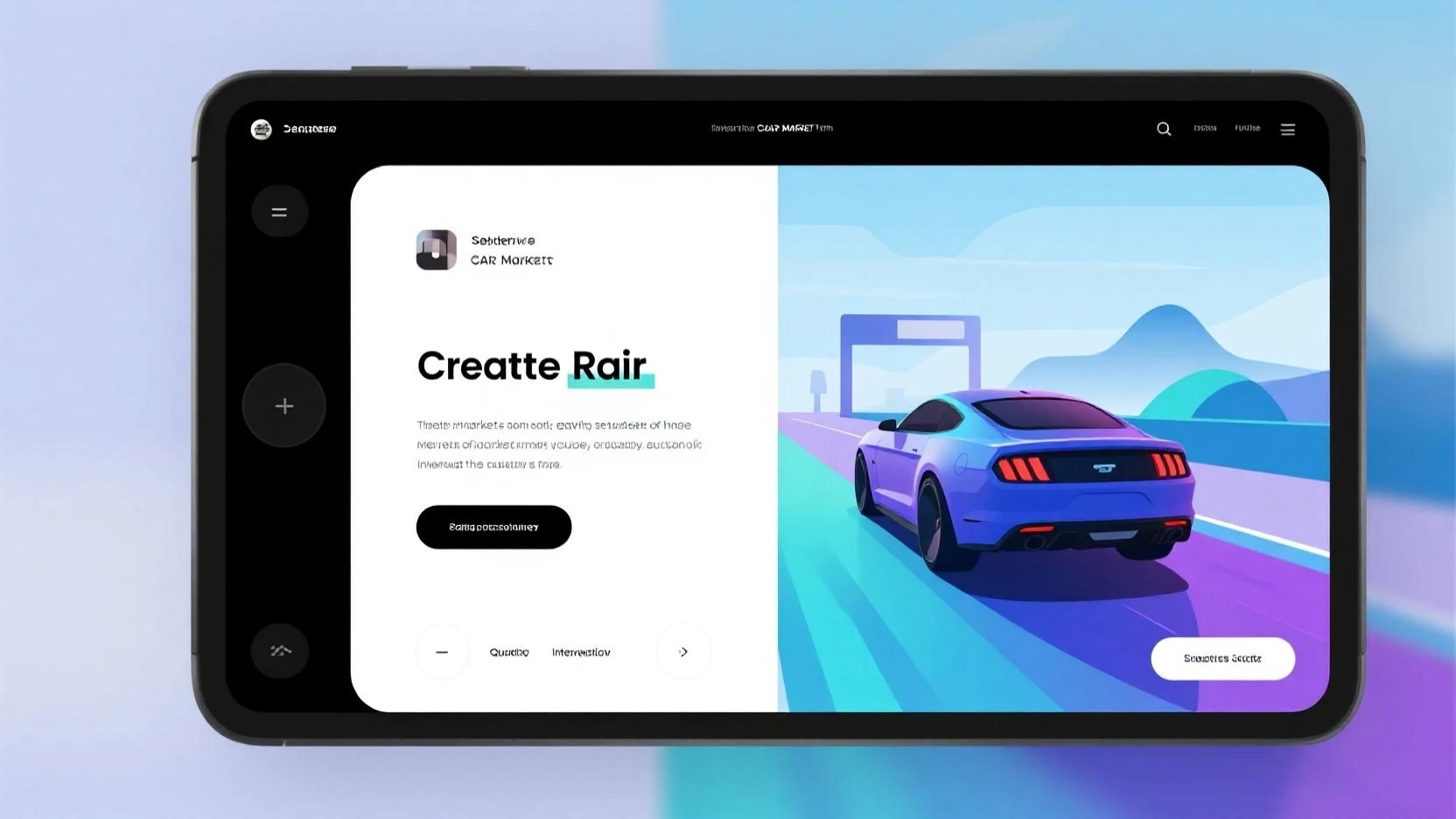 Create a car racing 