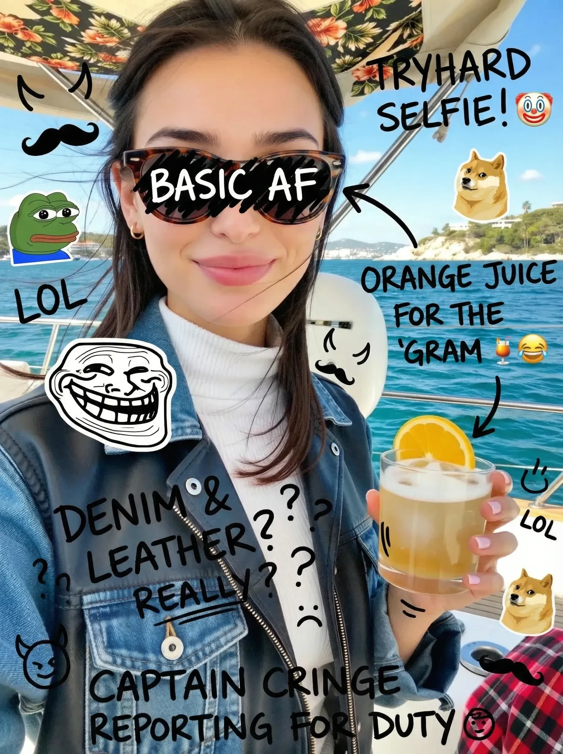 Let the evil Nano Banana Pro relentlessly attack your weakest points（Meme Versi）