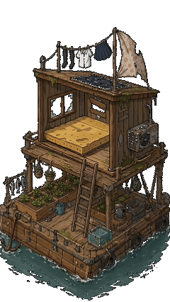 Flood Frontier level 6 luxury ocean home GIF for the final survival base