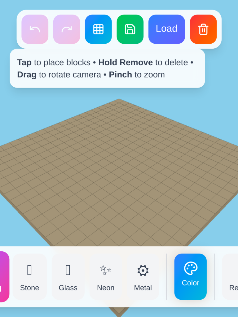 3D Block Sandbox chill game