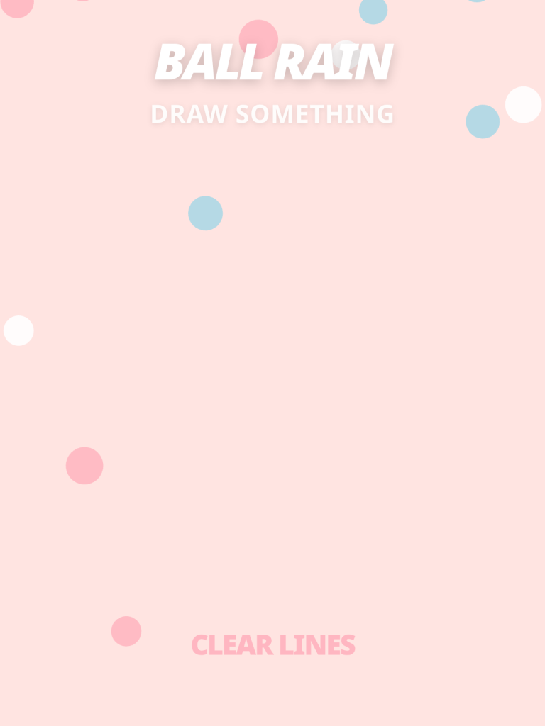 Ball rain satisfying and pink game