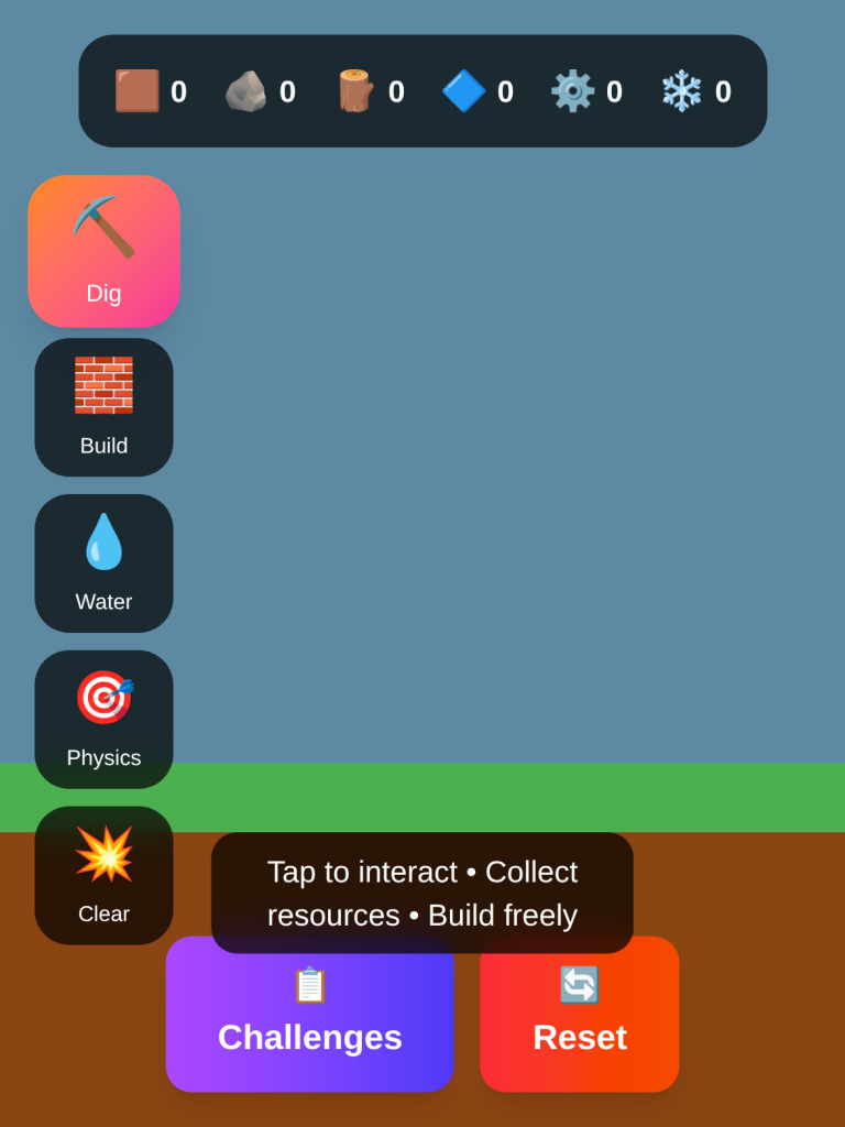 Sandbox Simulator Game