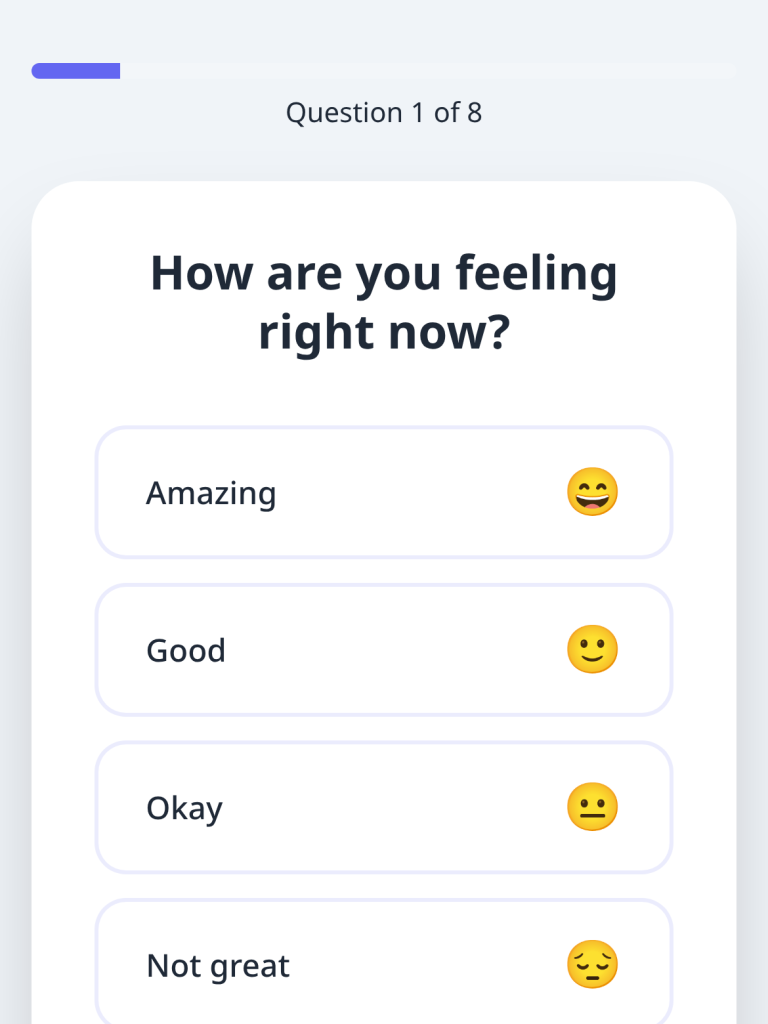 💞 Mood Check-In Quiz 💞