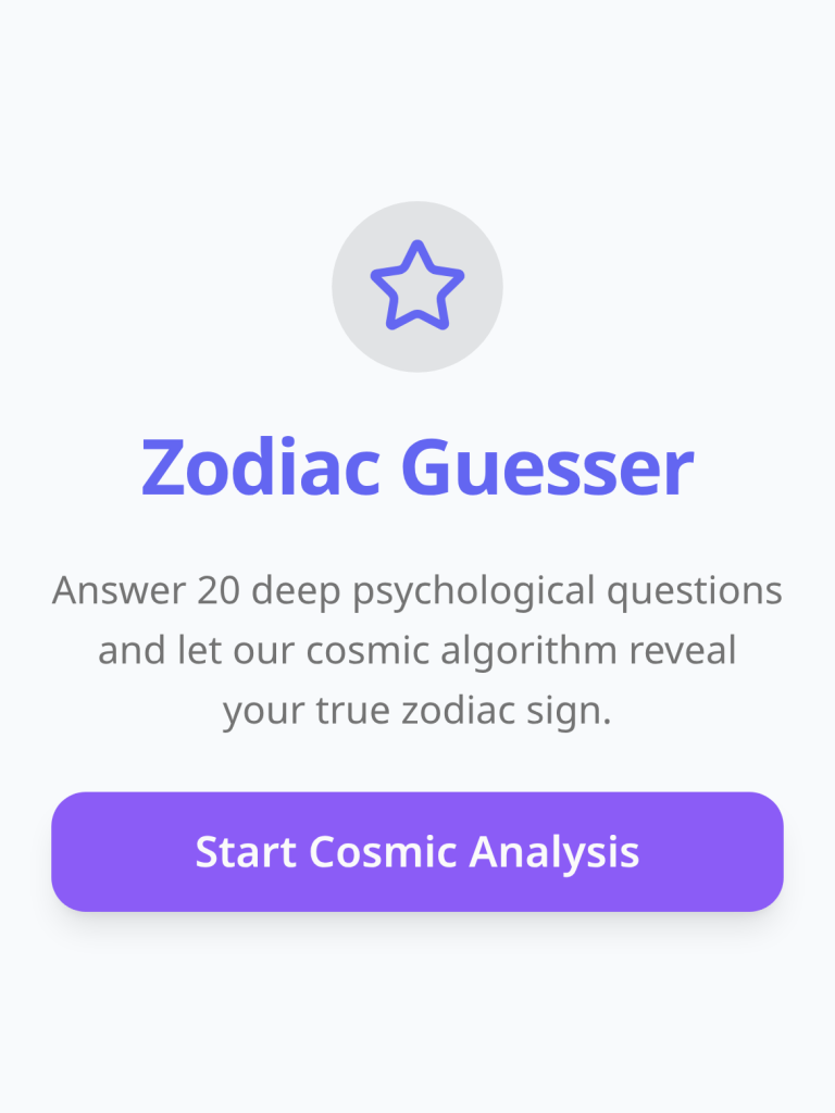 Zodiac Sign Guesser