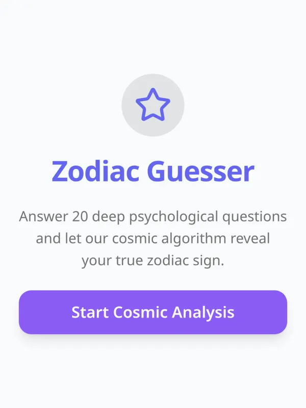 Zodiac Sign Guesser