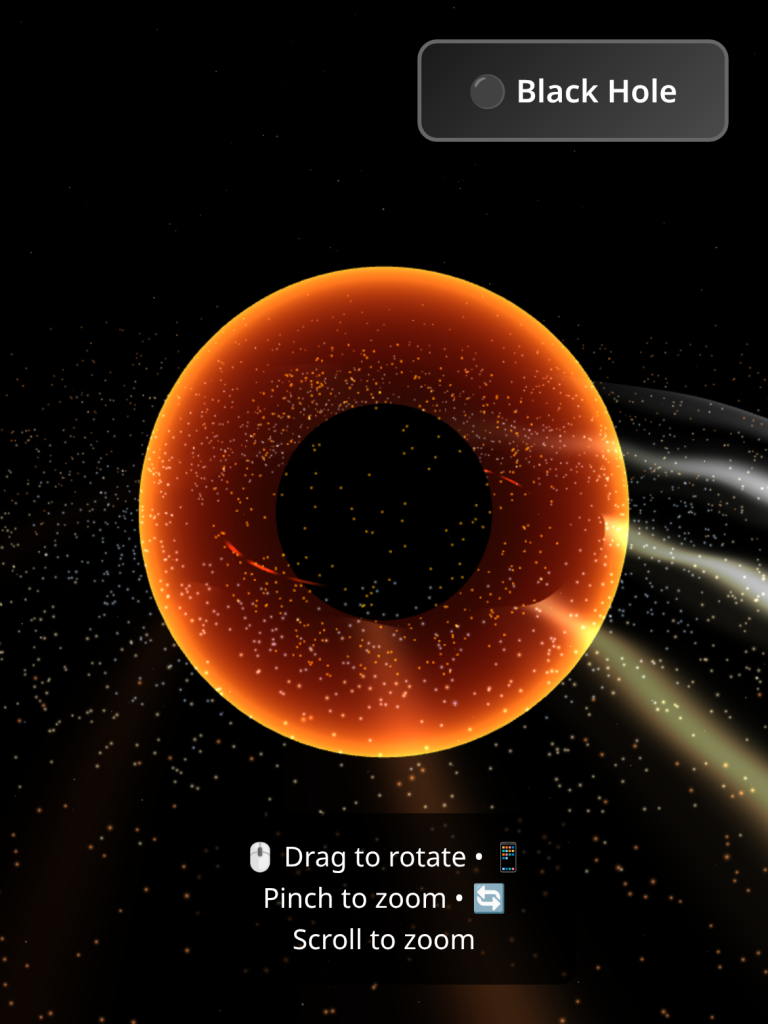 Black Hole 3D Simulator