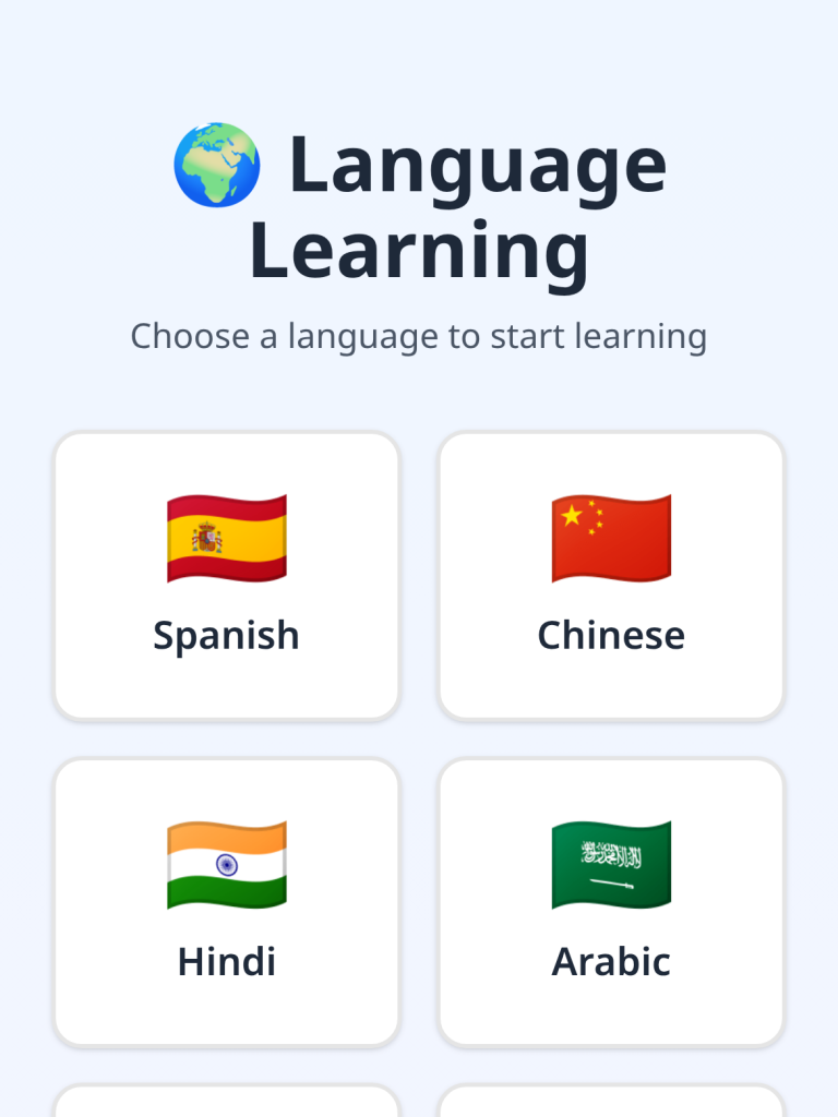 Language Learning Hub