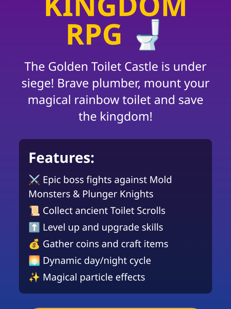Toilet Kingdom RPG