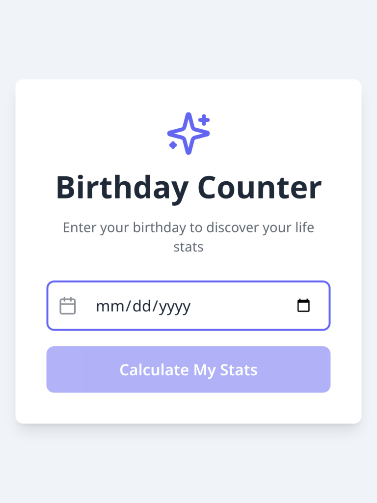 Birthday Counter