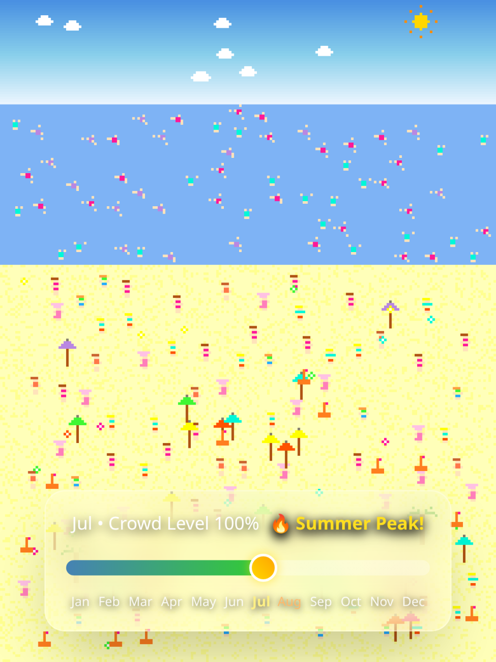 Pixel Beach all year