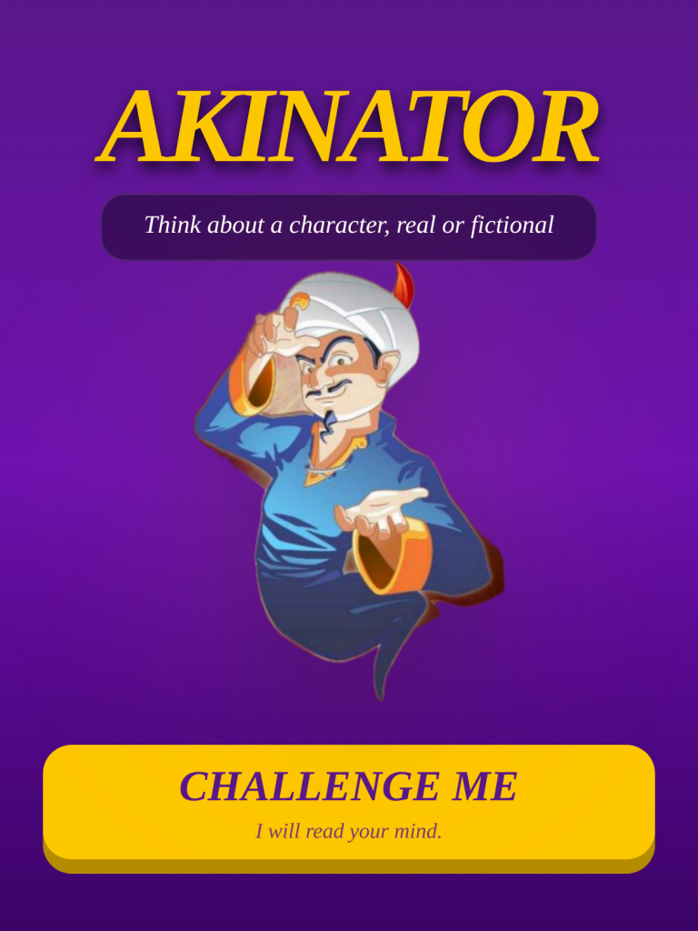 Akinator (guess ur character)