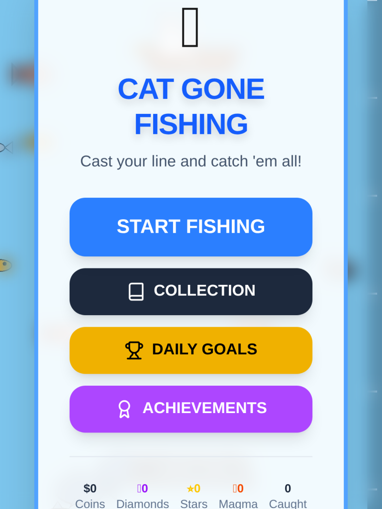 Cat Gone Fishing