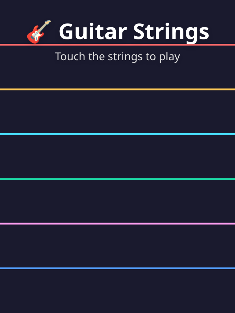Interactive Guitar Strings