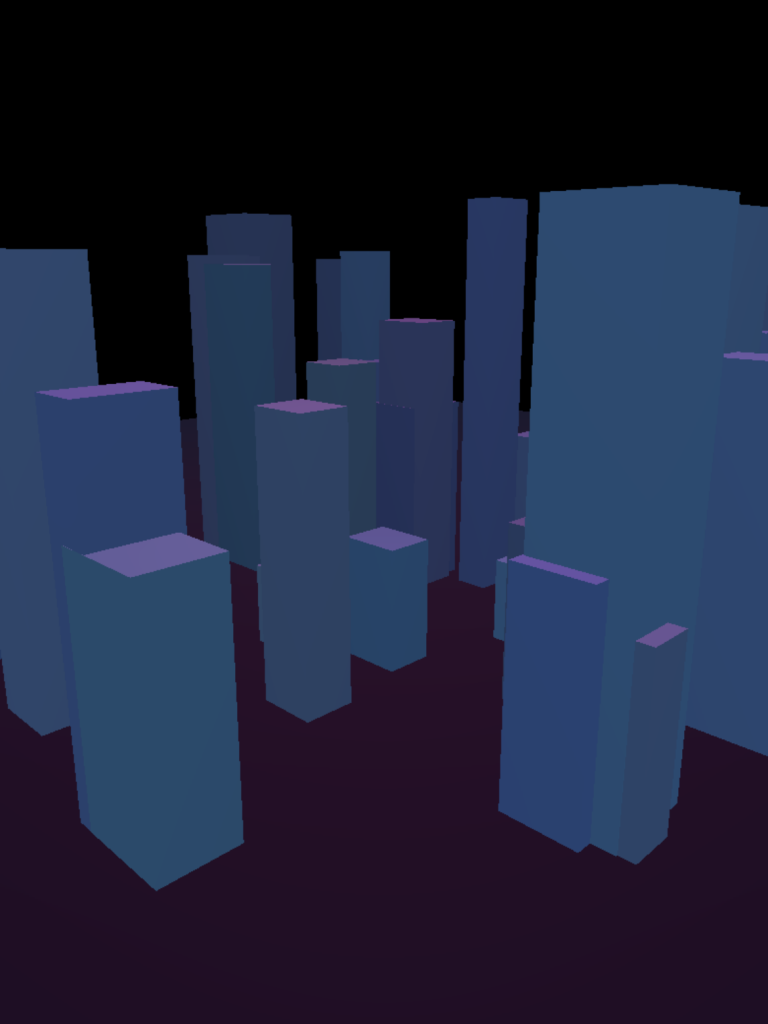 Interactive 3D City Skyline
