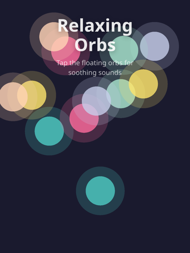 take a minute to relax