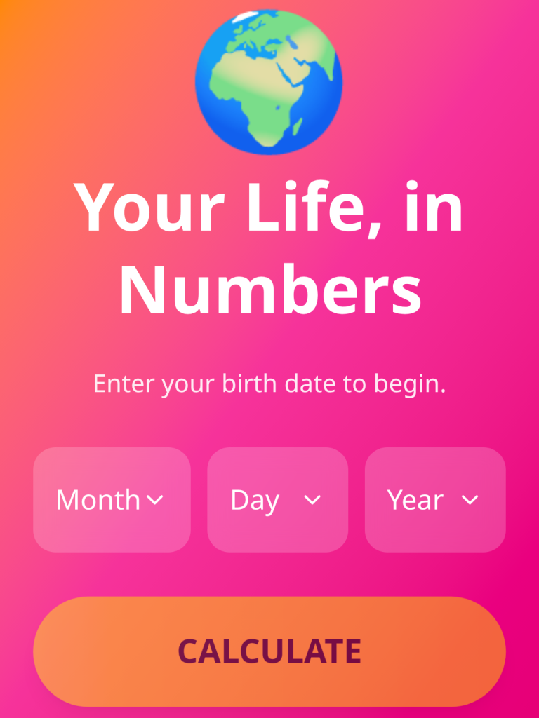 Your Life in Numbers