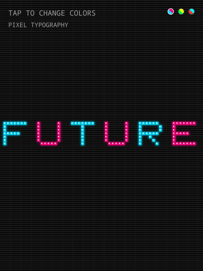 Pixel Typography: FUTURE