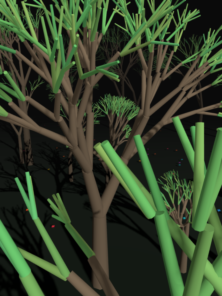 3D Fractal Tree woods Screensaver v2