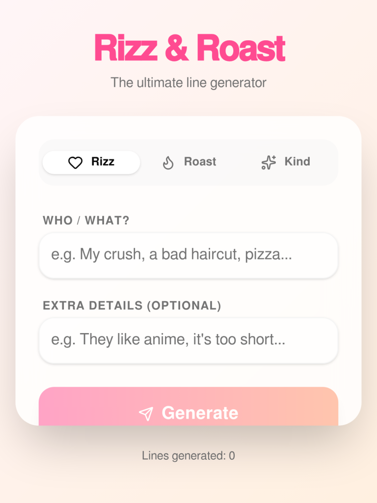 Spoken like a man line generator
