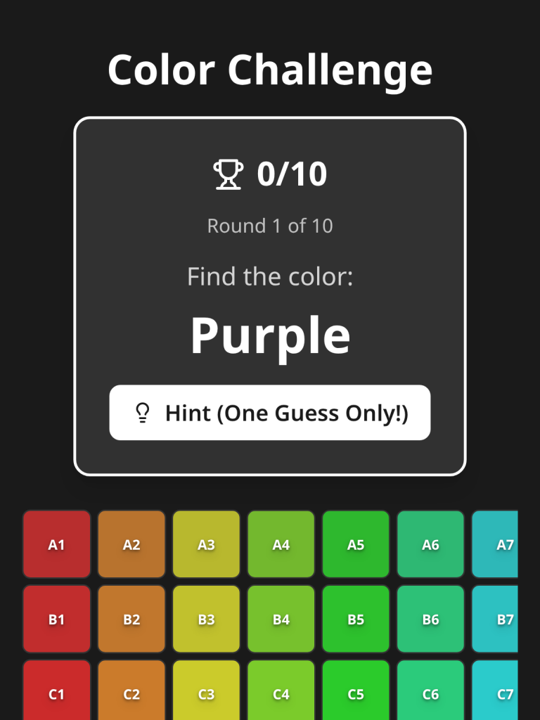 Color Guess Game