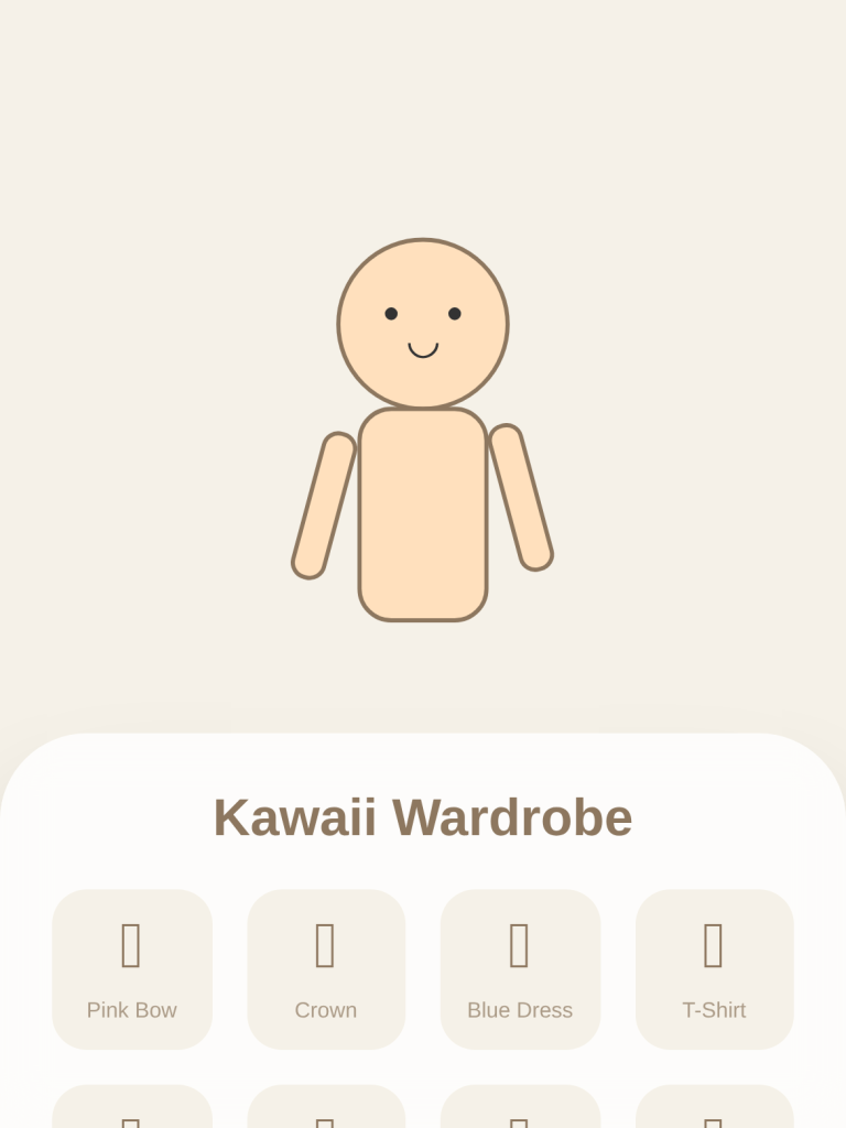 Kawaii Paper Doll Dress Up