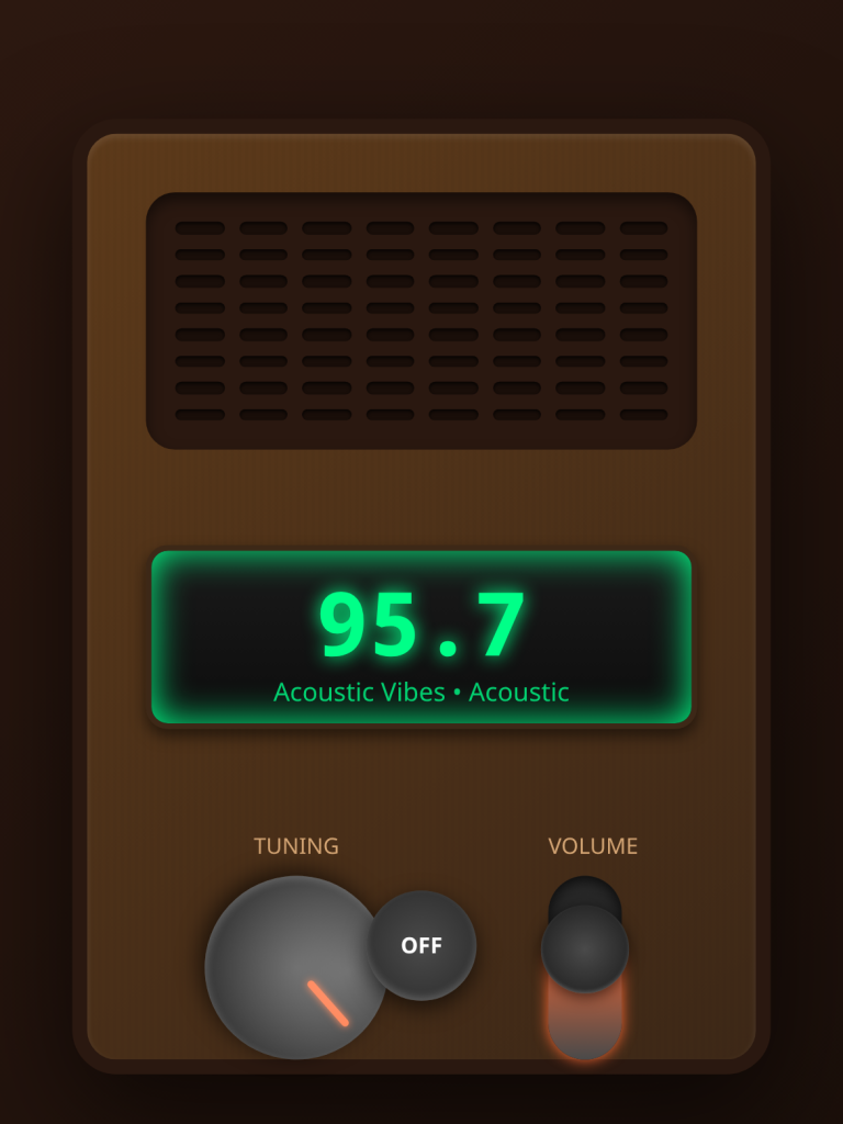 Vintage FM Radio Console