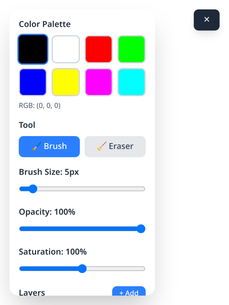 Digital Sketch Canvas
