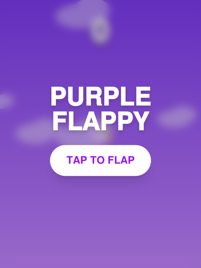 Purple Flappy Bird