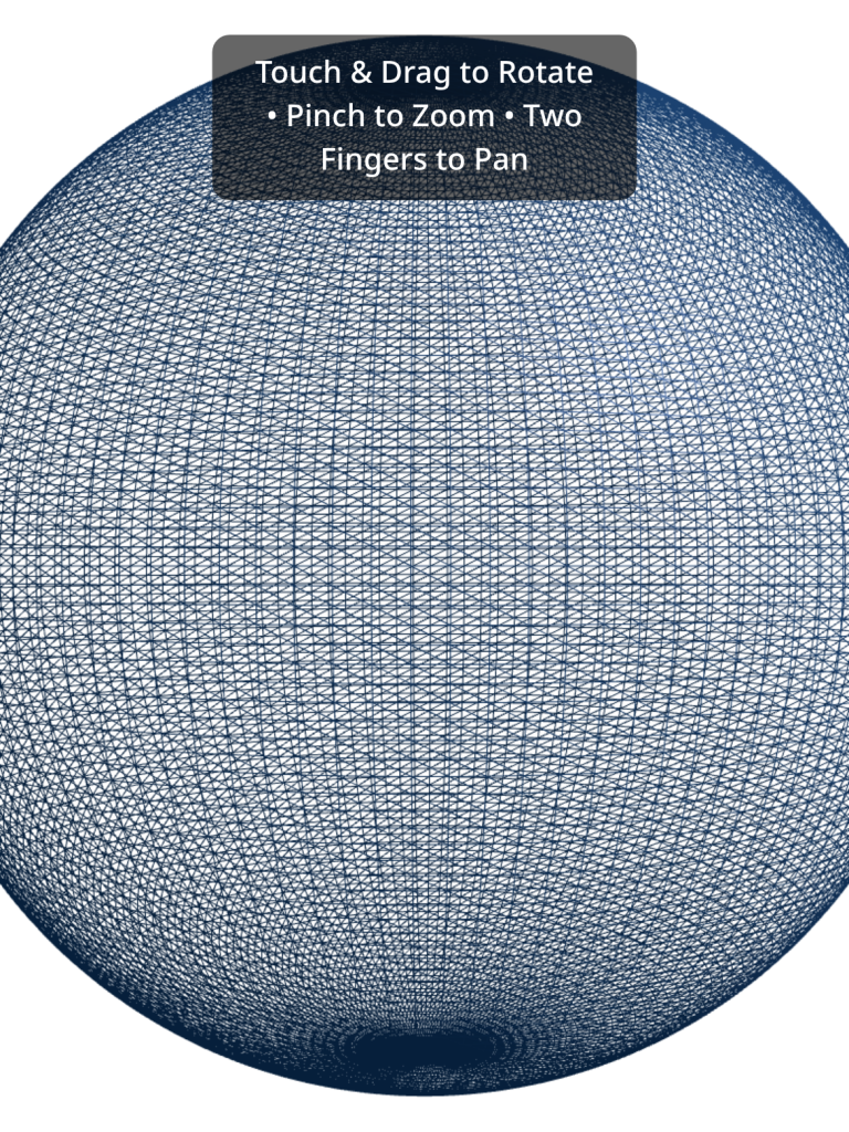 Interactive 3D Sphere Zoom away