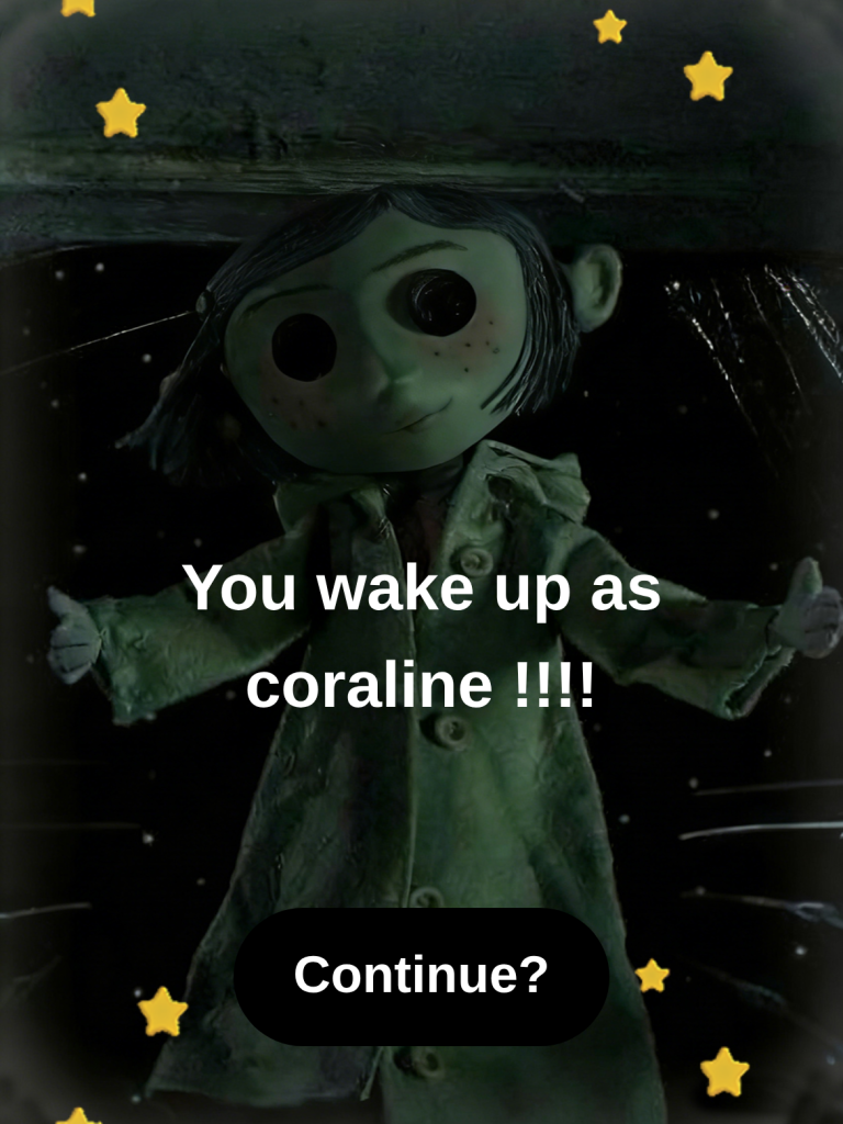 Coraline Wake Up Adventure