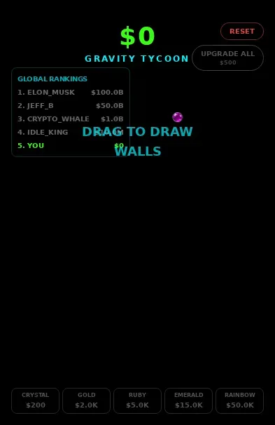 Gravity tycoon